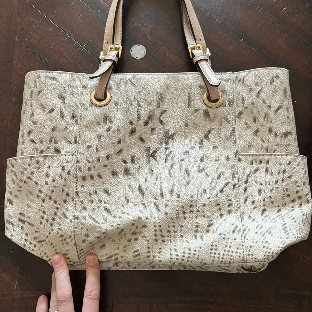 Michael Kors Beige Tote Bag